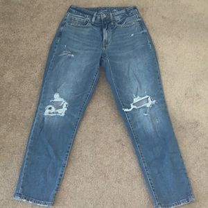 old navy curvy OG straight jeans